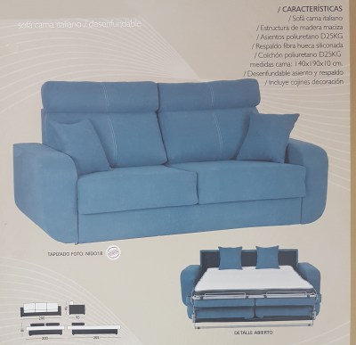 cama sofa italiano